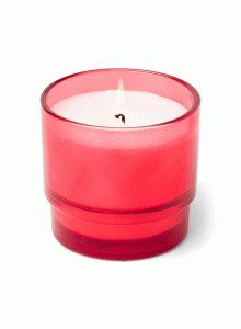 AF0806EU Al Fresco Red Juice Glass Candle Paddywax - Rosewood and Vanilla 198gr